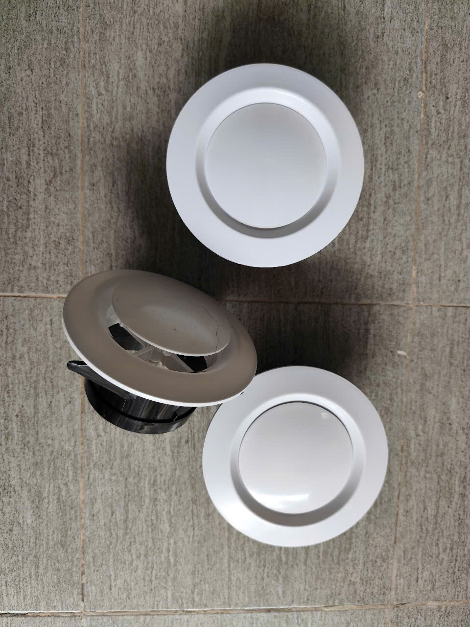 Cửa gió tròn kiểu đĩa D200mm chất liệu nhựa